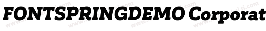 FONTSPRINGDEMO Corporative Slab Med字体转换